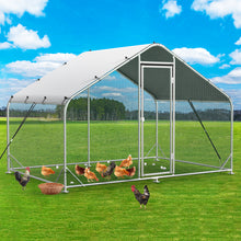 Load image into Gallery viewer, Unovivy Large Metal Chicken Coop Run, Walk-in Poultry Cage Heavy Duty Chicken Runs, Chicken Pen with Waterproof Cover, Ducks Rabbits Habitat Spire Shaped Outdoor Farm Use (60.14 Square Feet)