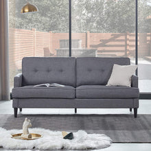 Load image into Gallery viewer, 71" Loveseat Sofa Couch, Soft Linen Upholstery Loveseat