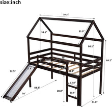 Load image into Gallery viewer, Twin Size Loft Bed with Slide
