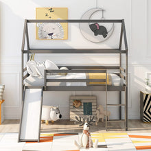 Load image into Gallery viewer, Twin Size Loft Bed with Slide