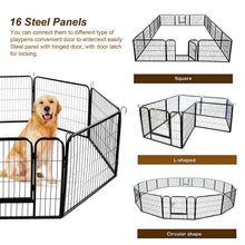 Load image into Gallery viewer, Portable Folding 16 Panel Dog Fence