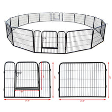 Load image into Gallery viewer, Portable Folding 16 Panel Dog Fence