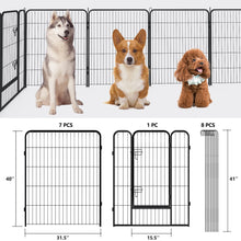 Load image into Gallery viewer, Portable Folding 16 Panel Dog Fence
