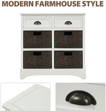 Load image into Gallery viewer, White Drawers Storage Cabinet