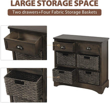 Load image into Gallery viewer, Light Grey Drawers Storage Cabinet