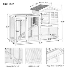 Load image into Gallery viewer, Rabbit Hutch Indoor Pet House for Small Animals
