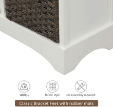 Load image into Gallery viewer, White Drawers Storage Cabinet