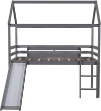 Load image into Gallery viewer, Twin Size Loft Bed with Slide