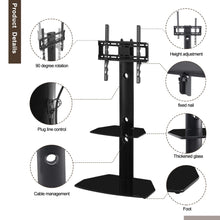 Load image into Gallery viewer, Height and Angle Adjustable TV Stand for 55" TV