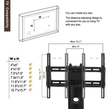 Load image into Gallery viewer, Height and Angle Adjustable TV Stand for 55" TV