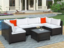Load image into Gallery viewer, 7 Pieces Outdoor Patio Furniture Sets