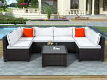 Load image into Gallery viewer, 7 Pieces Outdoor Patio Furniture Sets