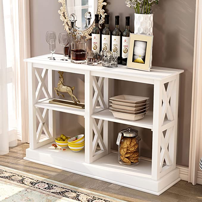 Sideboard Side Table Cabinets Console Table with 3-Tier