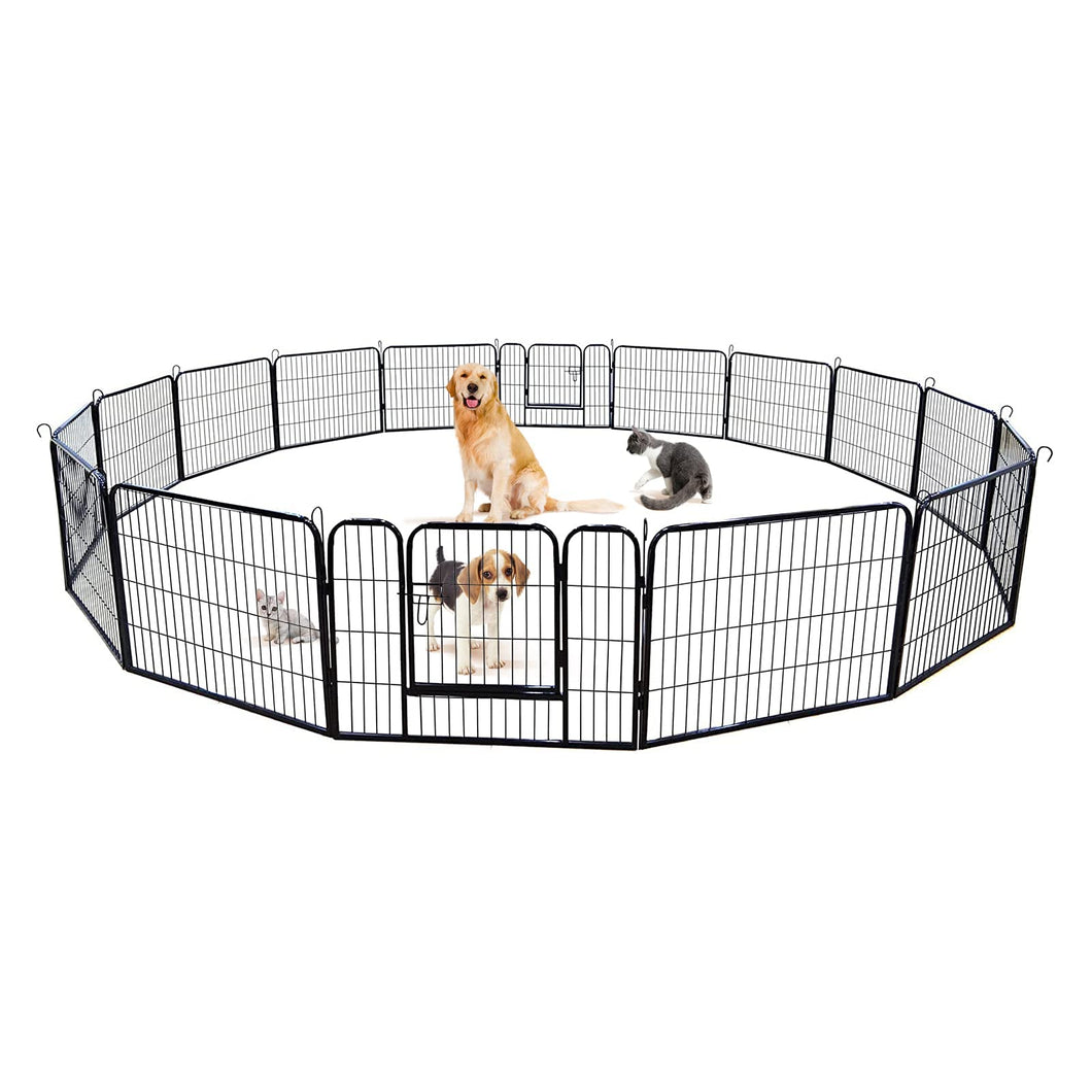 Portable Folding 16 Panel Dog Fence