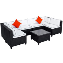 Load image into Gallery viewer, 7 Pieces Outdoor Patio Furniture Sets
