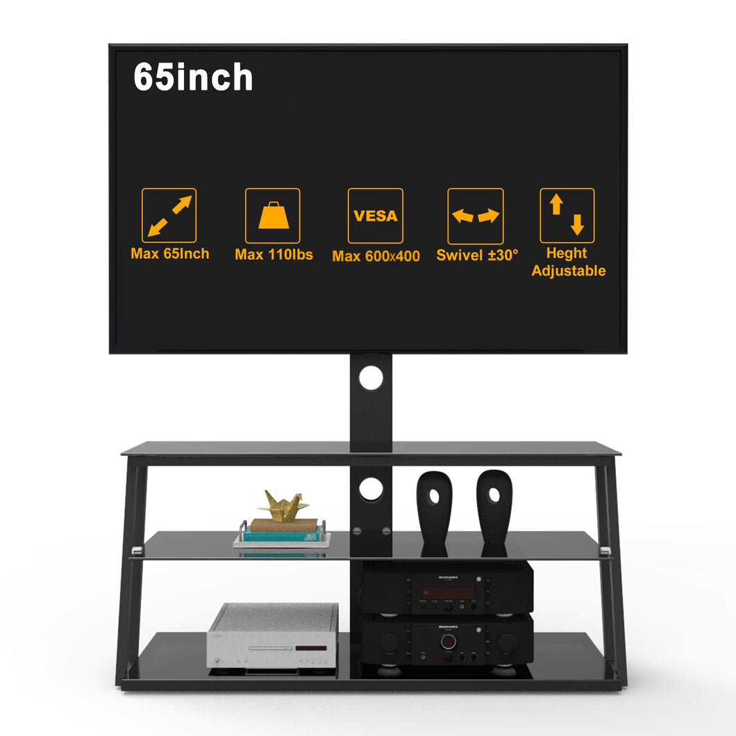 Height Adjustable TV Stand with Mount