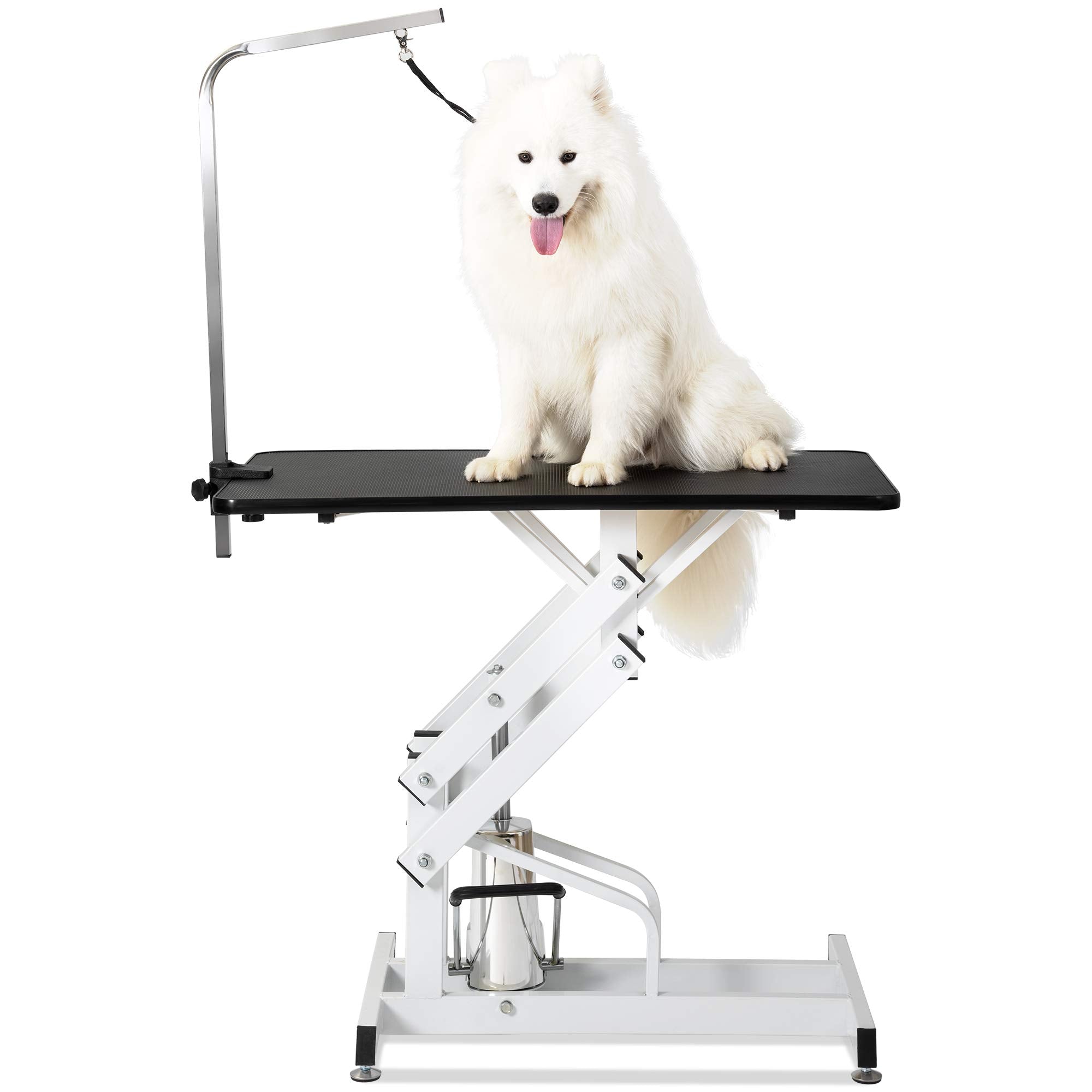 Unovivy unovivy dog/pet grooming table foldable height adjustable